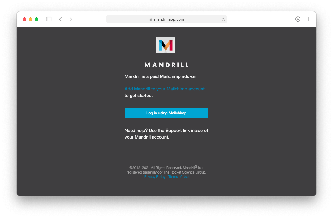 mandrill paid extension